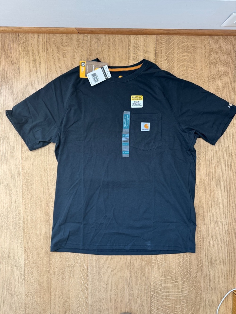 Carhartt Black T-Shirt with Gold Accent
